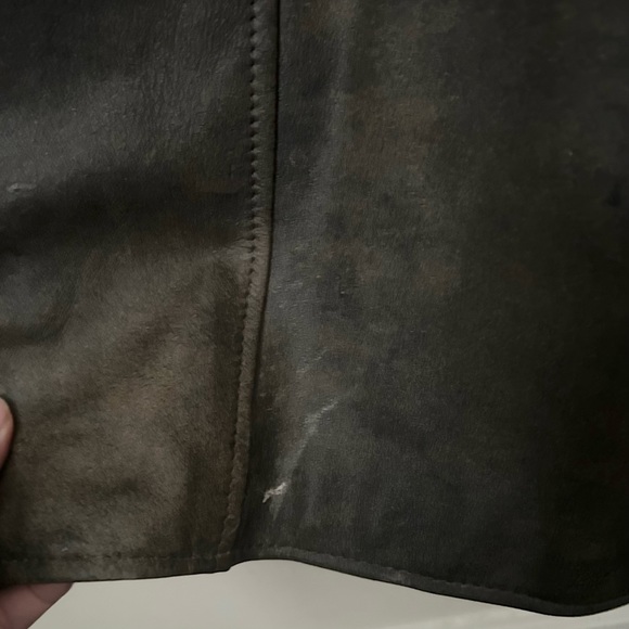 Vintage Wilson Leather Adventure Bond Leather Belted Trench Coat - Picture 7 of 10